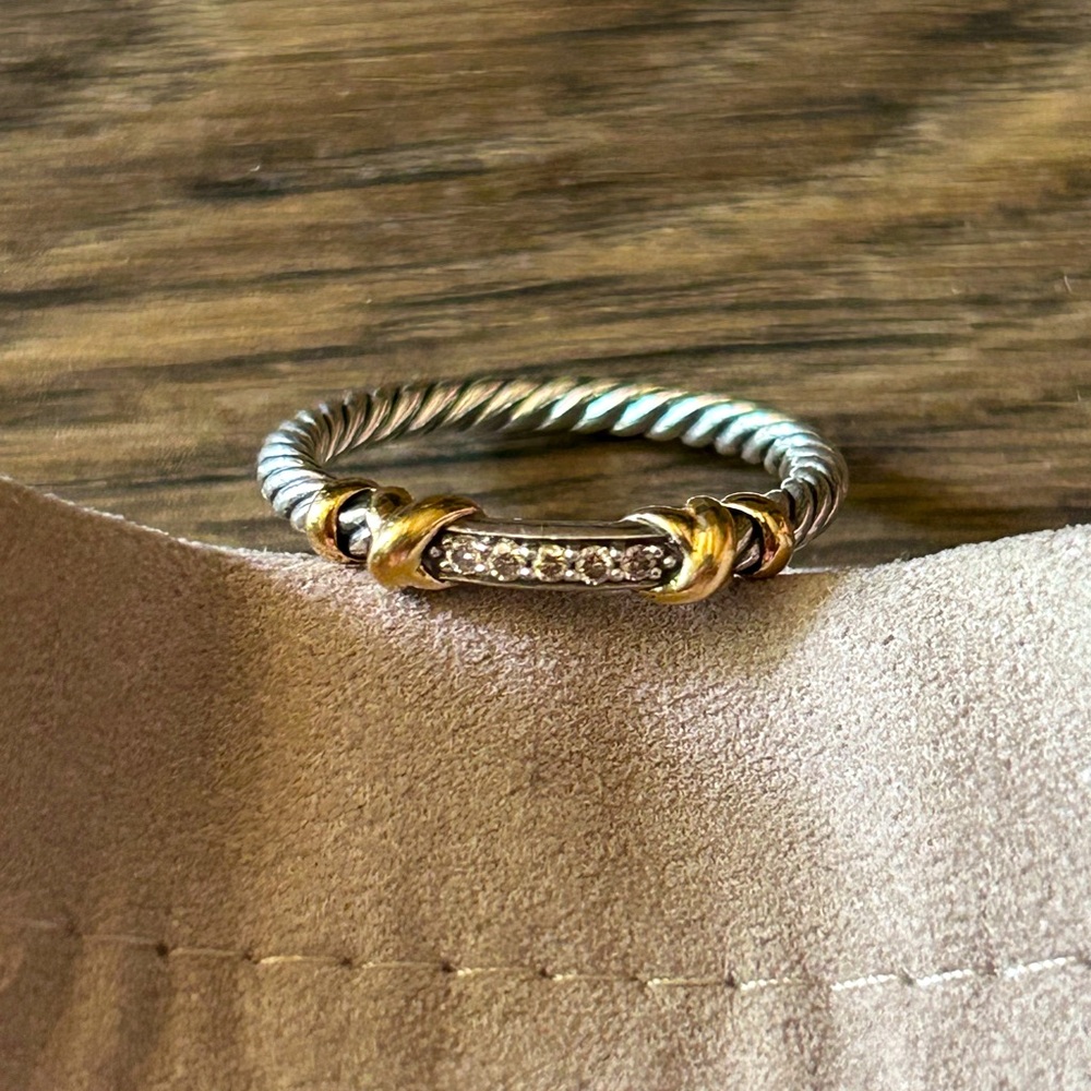David Yurman Petite Helena Wrap Band Ring - Sz. 8